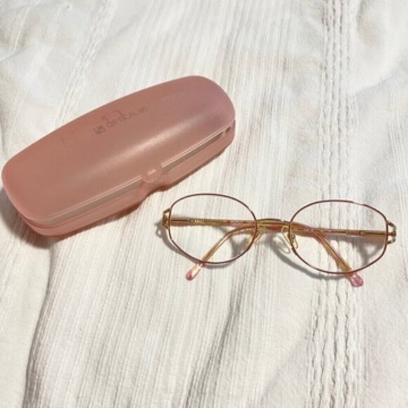 Vintage Pink and Gold Glasses - Picture 2 of 10